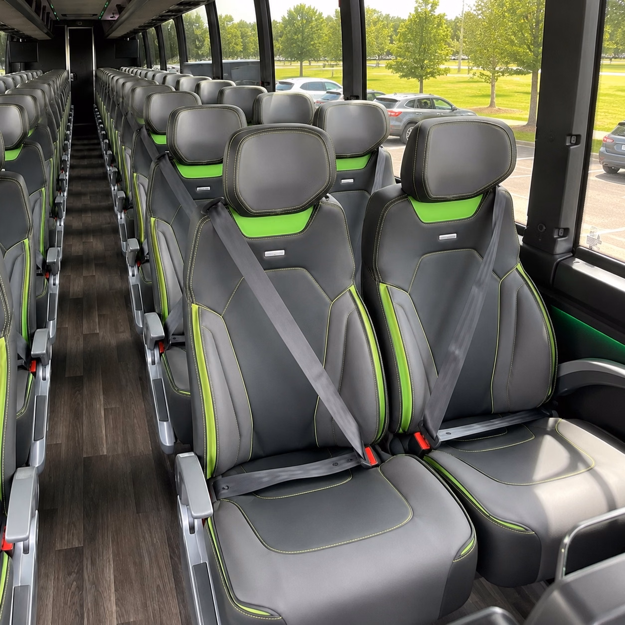 allen charter bus interior gallery