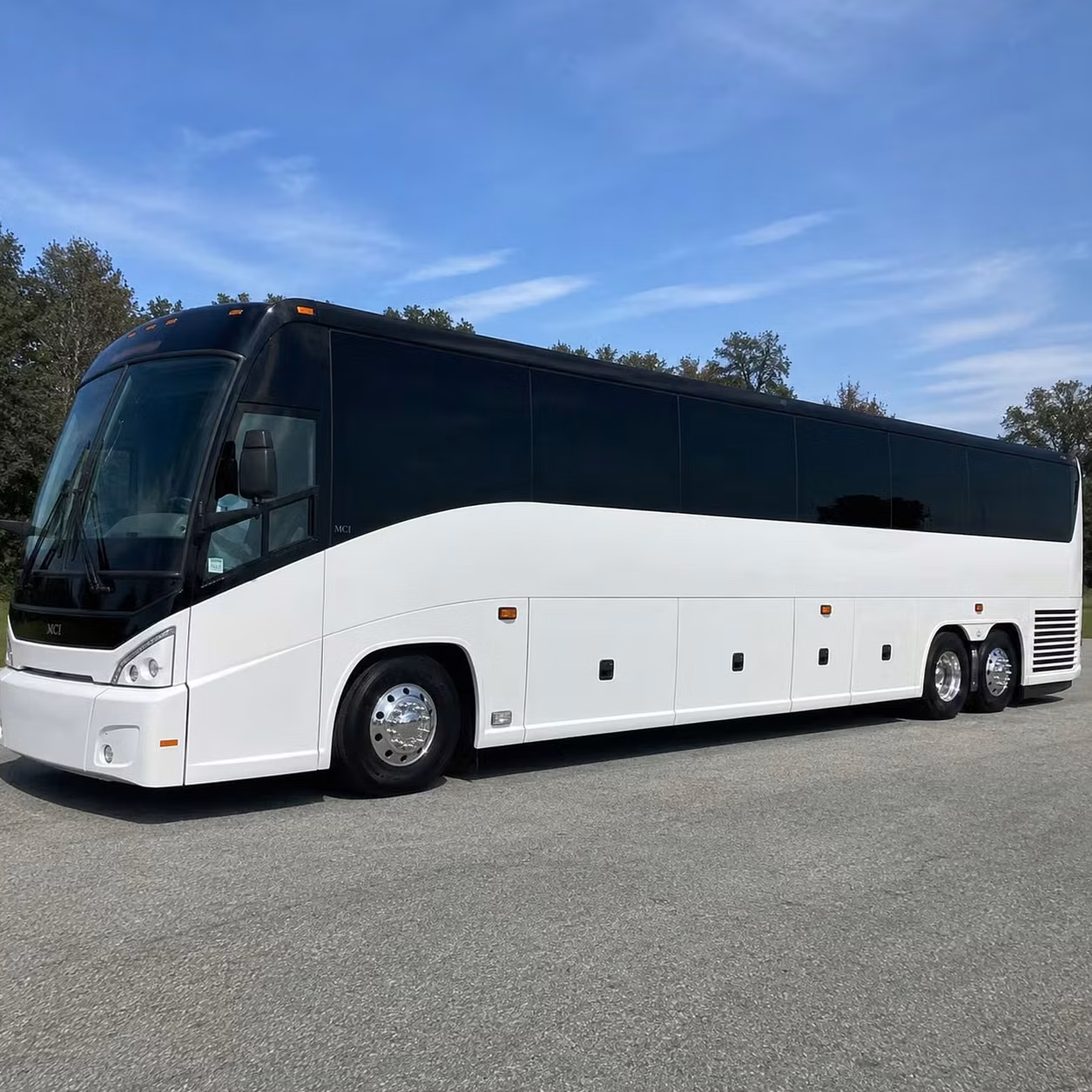 allen charter bus rental exterior